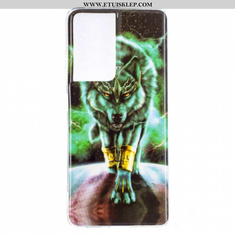 Etui do Samsung Galaxy S21 Ultra 5G Seria Fluorescencyjnych Wilków